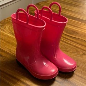 Skadoo Hot Pink Girls Rainboots 7
